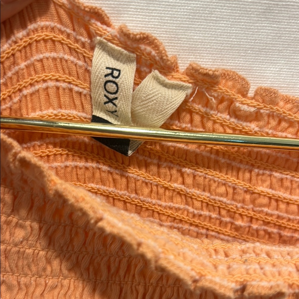 Roxy Peach Smocked Top - Picture 2 of 5